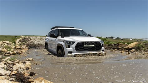 Toyota Sequoia 2023MY TRD Pro Color White Fording