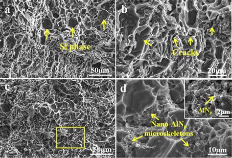 Fractographs Of Tensile Specimen At 350 C Of B Alloy A B And BA