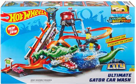 Best Buy Hot Wheels City Ultimate Gator Car Wash Play Set FTB