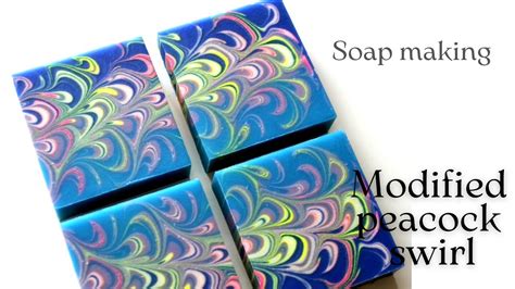 Modified Peacock Swirl Peacock Feathers Soap Making Soap Challenge