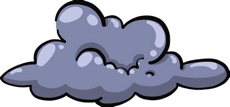 Dark clouds, illustration, vector on a white background. 13733983 ...