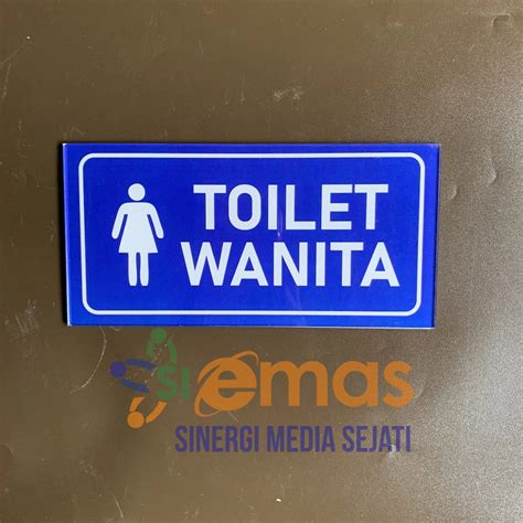 Jual Papan Akrilik Tanda Toilet Wanita Akrilik Tanda Toilet Khusus