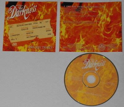 The Darkness One Way Ticket U.S. promo cd | eBay