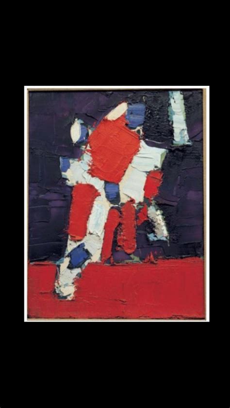 Nicolas De Staël Football Player 1952 Oil on canvas 81 x 64