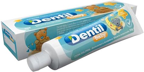 Creme Dental Para Bebê - CREME DENTAL DENTIL BABY 0-3 ANOS S/FLUOR C/XILITOL T.FRUT 50G : Amazon ...
