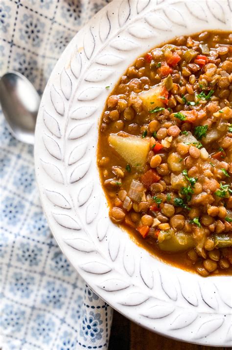 Classic Spanish Lentil Stew One Of Spain´s Most Iconic Dishes