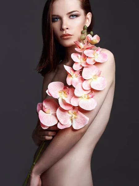 Sexy Nude Beautiful Woman Flower Stock Photo Image By Photoagents