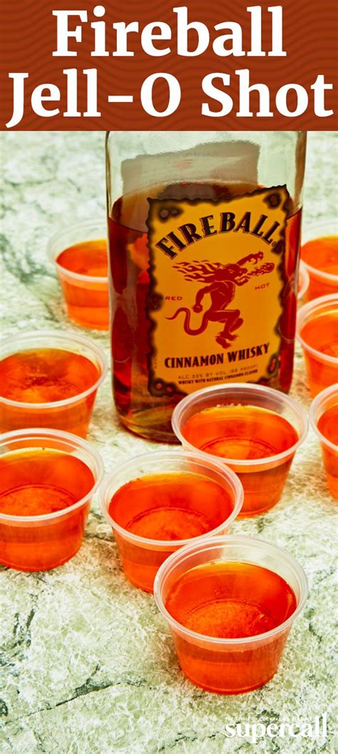 Fireball Jello Shot Recipe Jello Shot Recipes Shot Recipes Best