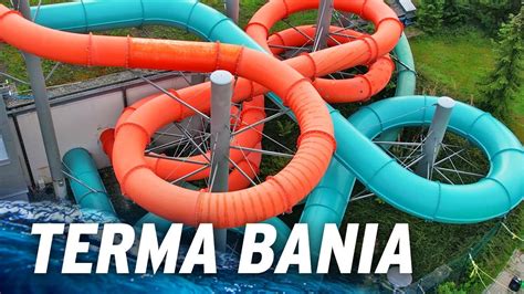 All Water Slides at Terma Bania in Poland 2023 Zjeżdżalnie YouTube