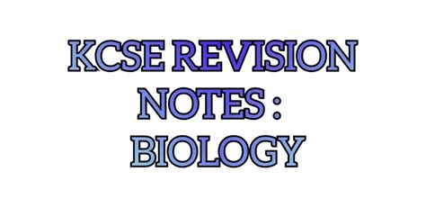 Form 1 Biology Notes Classification 1 Secondary Notes