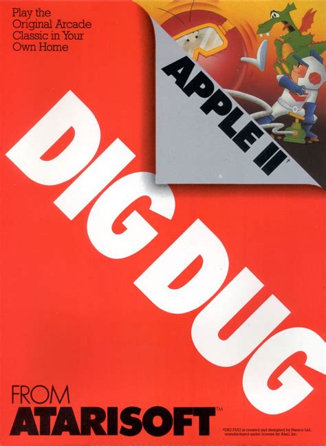 Dig Dug Boxarts For Apple Ii The Video Games Museum