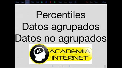 Percentiles Para Datos Agrupados No Agrupados Youtube