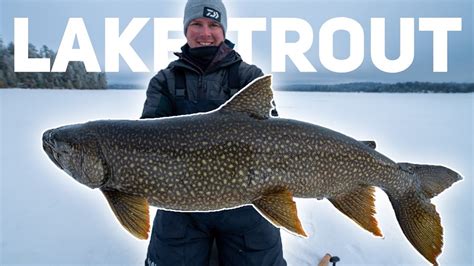 ICE FISHING LAKE TROUT Secret Backcountry Lake YouTube