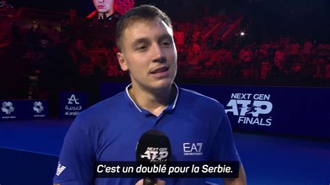 Atp Next Gen Atp Finals Hamad Medjedovic Je Suis Heureux De