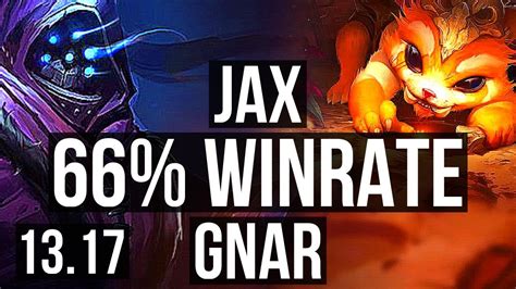 Jax Vs Gnar Top Winrate Kr Master Youtube