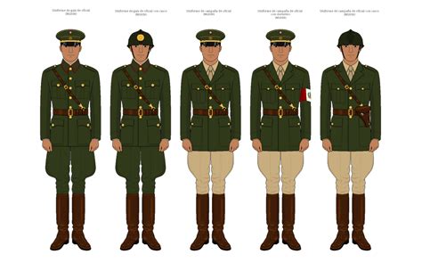 Peruvian Army officer uniforms 1939 by alejandroRaul on DeviantArt