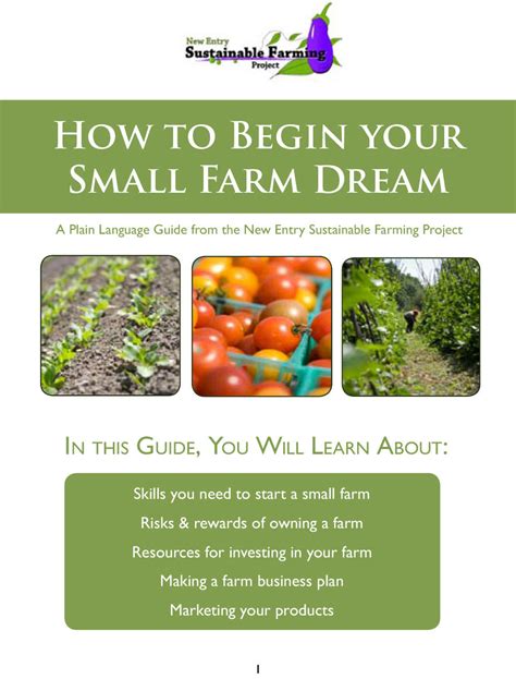 How to Begin Your Small Farm Dream - SARE