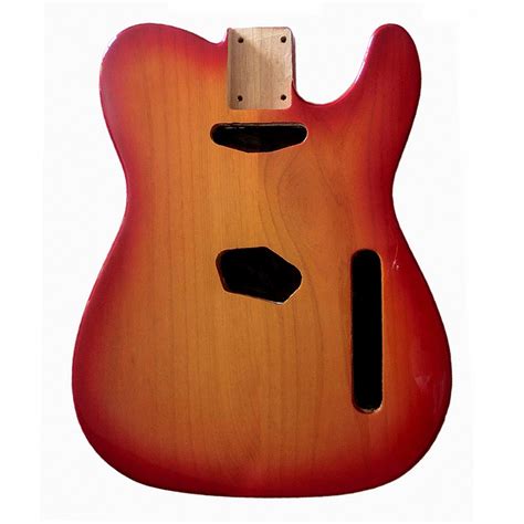 Donlis 2 Piece Alder Cherry Burst Tele Guitar Body Gloss Finished