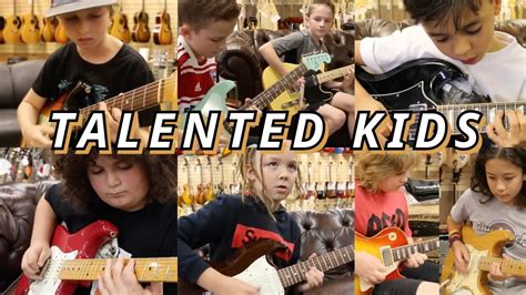 Kids Playing Guitar At Normans Rare Guitars Compilation Part 1