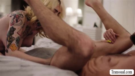Horny Trans Woman Gracie Jane Licks And Fucks Bed Sellers Ass