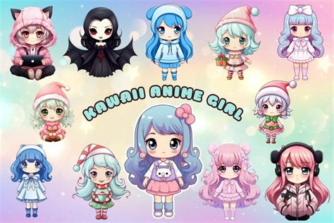 Cute Kawaii Anime Girl Clipart