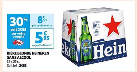 Promo Bi Re Blonde Heineken Sans Alcool Chez Auchan Icatalogue Fr