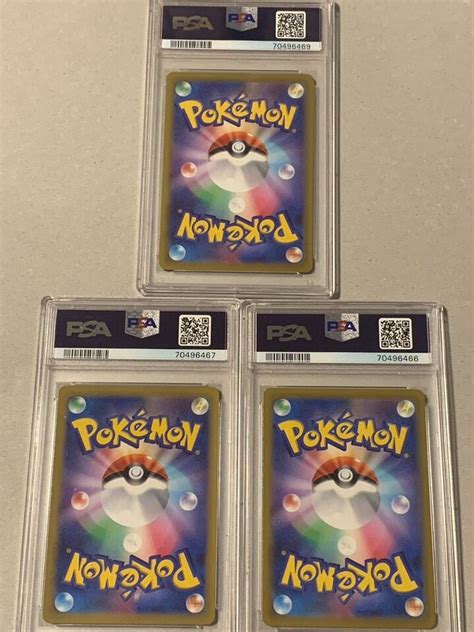 PSA10 Set Of 3 Entei V 213 Raikou V 218 Suicune V 215 SAR Japanese