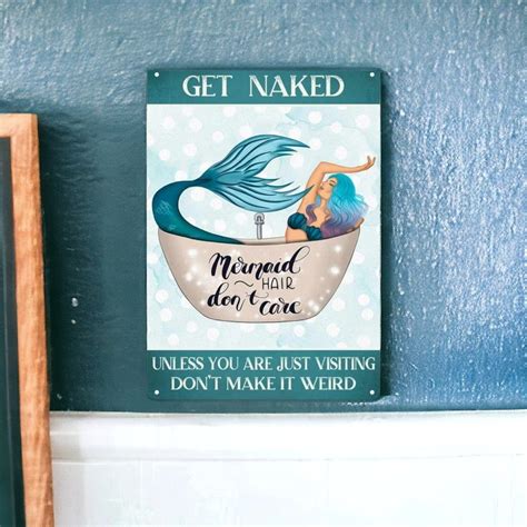 Retro Tin Sign Get Naked Unless You Are Just Visiting Don T Make It