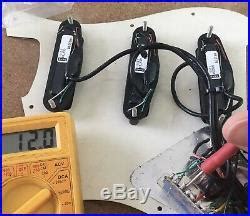 Seymour Duncan Designed HR101 Loaded Pickguard Squier Deluxe Hot Rails Strat