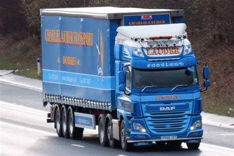 Charlie Lauder Transport Daf Cf Px66jzt On The A1m Nort Flickr