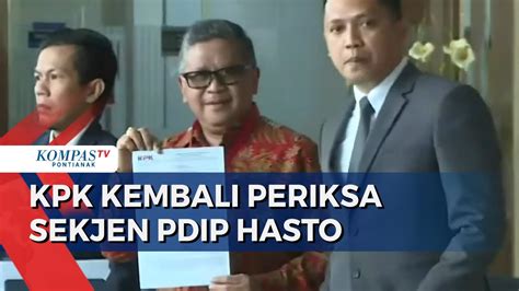 Hari Ini Kpk Panggil Sekjen Pdip Hasto Kristiyanto Diperiksa Dugaan