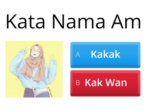 Kata Nama Am Kata Nama Khas Quiz