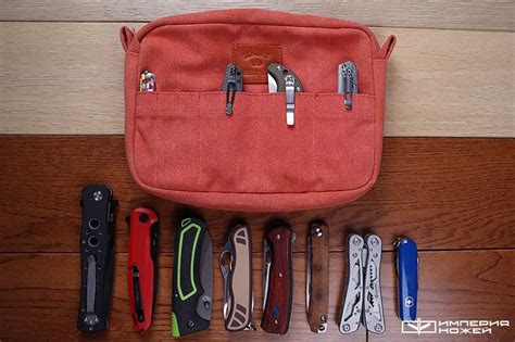 Сумка для 11 складных ножей Красная Knife to meet you купить в интернет ...