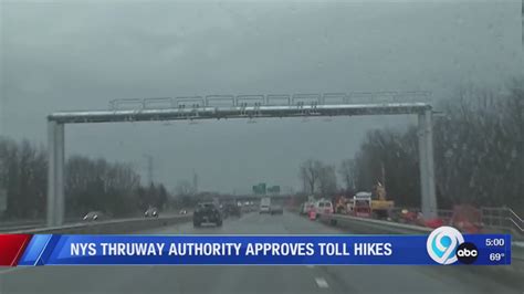 Thruway Authority Approves Toll Hikes Wsyr