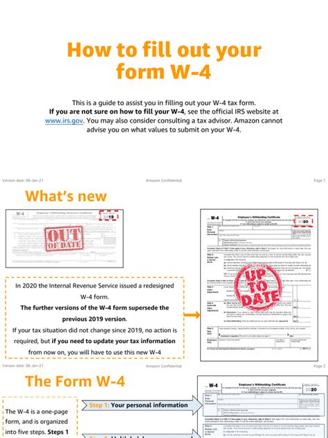 04_How_to_fill_out_your_W-4_2020_form | PDF | Irs Tax Forms | Worksheet