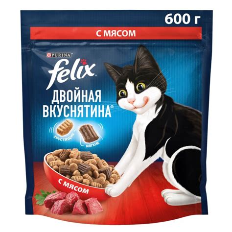 Купить Сухой корм Felix® Двойная Вкуснятина® для взрослых кошек, с ...