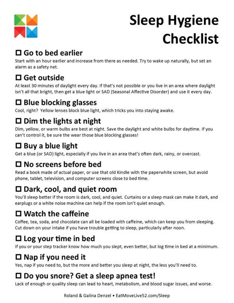 Sleep Hygiene Quiz Printable Nbkomputer