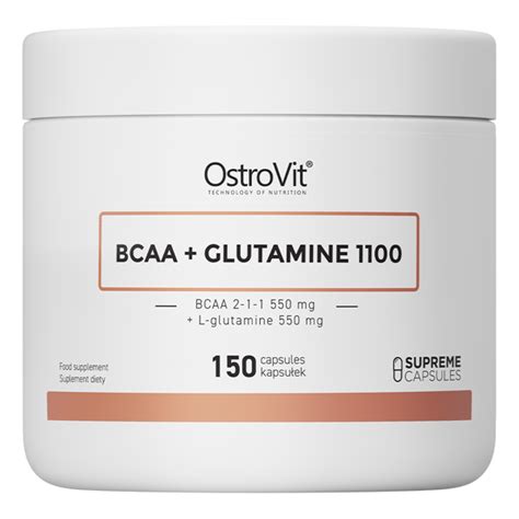 BCAA L Glutamin Glutamine Kapsule OstroVit 150 Kapsula