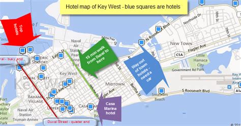 Key West Map Of Hotels - Maping Resources