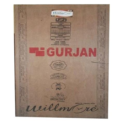 Brown Gurjan Plywood Board For Furniture Thickness Mm At Rs