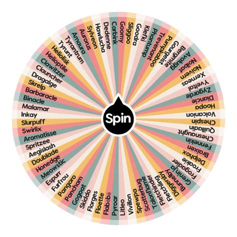 Gen Vi Pok Mon Wheel Spin The Wheel Random Picker