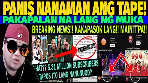 Eat Bulaga Sinigaw At Live Na Pinasalamatan Sa E A T Yt Ng Tvj