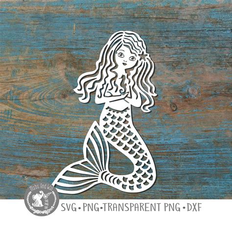 Mermaid Svg Png Dxf Digital Cutting File Swim Etsy