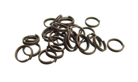 Bronze Toned Split Rings Mm Pcs My Beads