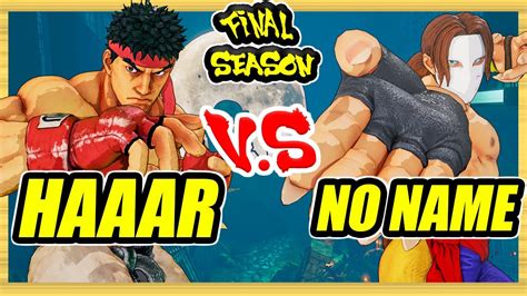 SFV CE Haar Ryu Ryu Vs No Name Vega Ranked Set Street Fighter