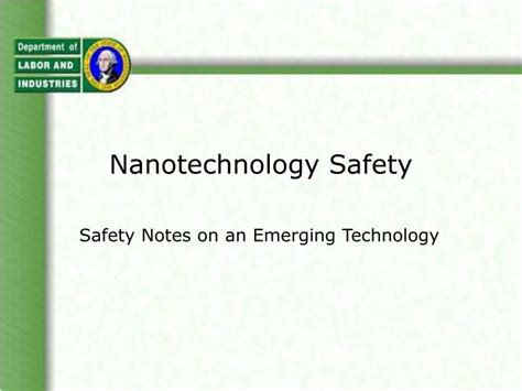 Ppt Nanotechnology Safety Powerpoint Presentation Free Download Id