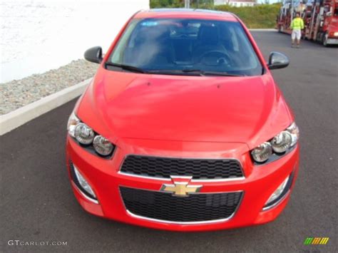 Red Hot Chevrolet Sonic Rs Hatchback Exterior Photo