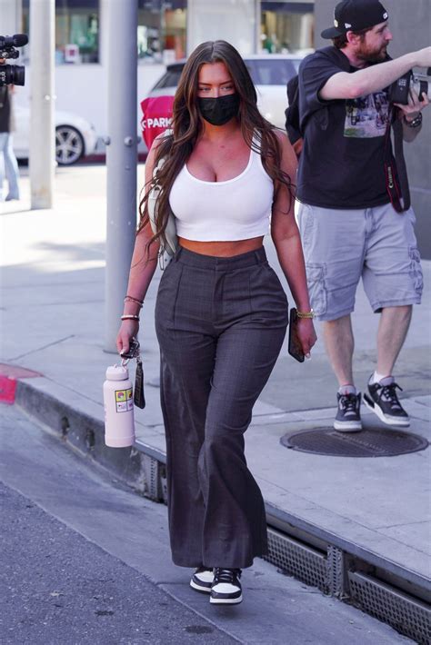 Anastasia Karanikolaou Sexy Big Boobs In White Top Out In Beverly Hills Hot Celebs Home