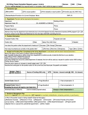 Fillable Online Apps Hr Ou Ou Freeze Exemption Form Apps Hr Ou Fax