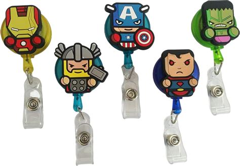 Amazon Hqq Charms Pcs Retractable Badge Holder Hero Badge Holder